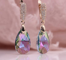 Load image into Gallery viewer, AB Gradient Austria Crystal Long Earrings