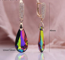 Load image into Gallery viewer, AB Gradient Austria Crystal Long Earrings