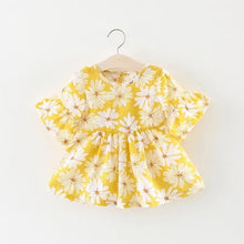 Load image into Gallery viewer, BNWIGE 0-24M Casual Summer Baby Girl Dress Cotton Print Floral Bow Infant Girl