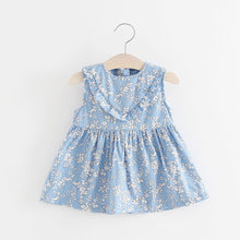 Load image into Gallery viewer, BNWIGE 0-24M Casual Summer Baby Girl Dress Cotton Print Floral Bow Infant Girl