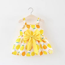 Load image into Gallery viewer, BNWIGE 0-24M Casual Summer Baby Girl Dress Cotton Print Floral Bow Infant Girl