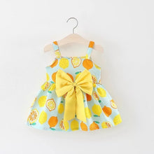 Load image into Gallery viewer, BNWIGE 0-24M Casual Summer Baby Girl Dress Cotton Print Floral Bow Infant Girl