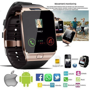 Bluetooth Smart Watch Mens Sports Smartwatch DZ09 Android Phone Call Relogio 2G GSM SIM TF Card Camera for Phone PK GT08 A1