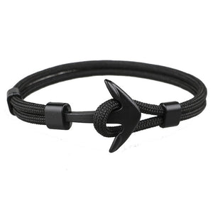 HOMOD 2019 Hot Stainless Steel Anchor Bracelets Men Nautical Survival Rope Chain