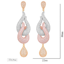 Load image into Gallery viewer, Luxury 3 Tone Colors Water Drop Wedding Party Earring Fashion