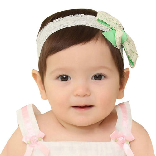 Infant Baby Bow Headband.