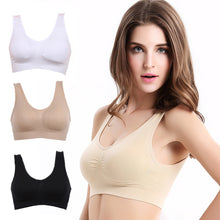 Load image into Gallery viewer, 3pcs/set bra With Pads Seamless push up bra plus size XXXL underwear wireless Active Bra black/white Drop shipping