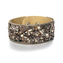 Load image into Gallery viewer, Stone Beacelets For Women Wrap Cuff Slake Leather Bracelets