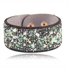 Load image into Gallery viewer, Stone Beacelets For Women Wrap Cuff Slake Leather Bracelets