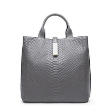 Load image into Gallery viewer, Luxury High Quality Genuine Leather Women&#39;s Bag Crocodile-head Embossing Cowhide Leather Handbag Large Capacity Shoulder Bag