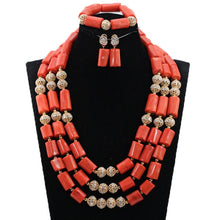 Load image into Gallery viewer, Traditional Coral Beads Jewelry Set