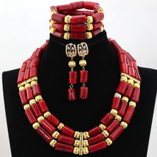 Load image into Gallery viewer, Traditional Coral Beads Jewelry Set