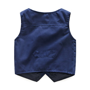 New Baby Boys Gentleman Formal Suit Long Sleeve Romper