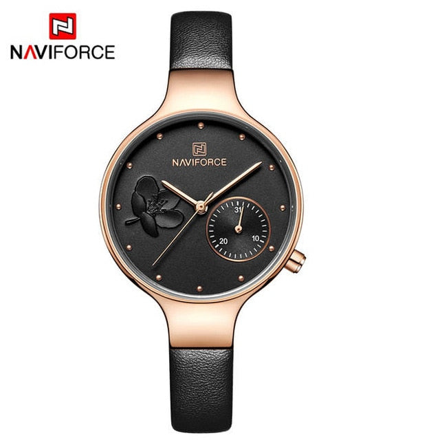 NAVIFORCE Women Fashion Blue Quartz Watch  2019