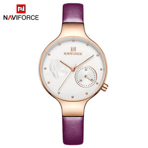 NAVIFORCE Women Fashion Blue Quartz Watch  2019