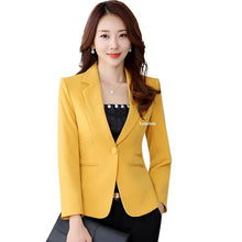 Load image into Gallery viewer, Lenshin High-quality Blazer Straight and Smooth Jacket Office Lady Style Coat Business Formal Wear Candy Color Heavy Tops