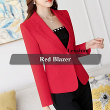 Load image into Gallery viewer, Lenshin High-quality Blazer Straight and Smooth Jacket Office Lady Style Coat Business Formal Wear Candy Color Heavy Tops