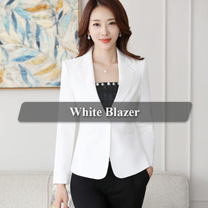 Lenshin High-quality Blazer Straight and Smooth Jacket Office Lady Style Coat Business Formal Wear Candy Color Heavy Tops