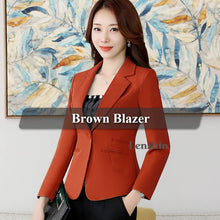 Load image into Gallery viewer, Lenshin High-quality Blazer Straight and Smooth Jacket Office Lady Style Coat Business Formal Wear Candy Color Heavy Tops