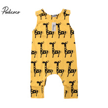 Load image into Gallery viewer, New 0-24M Cute Newborn Baby Boy Girl Sleeveless Cartoon Animal Cotton Romper Jumpsuit Outfits