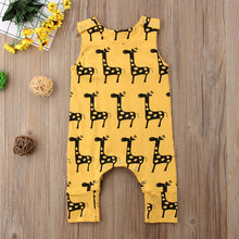 Load image into Gallery viewer, New 0-24M Cute Newborn Baby Boy Girl Sleeveless Cartoon Animal Cotton Romper Jumpsuit Outfits