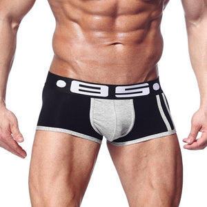 Men Boxer Trunks Gay Penis Pouch Home Sleepwear