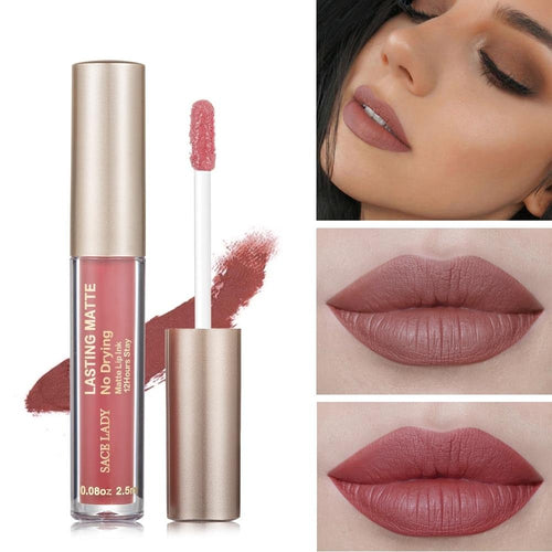 SACE LADY Matte Lipstick Makeup 23 Color Liquid Lipstick Red Nude Lip