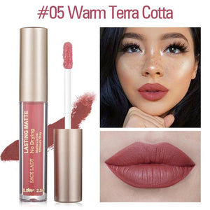 SACE LADY Matte Lipstick Makeup 23 Color Liquid Lipstick Red Nude Lip