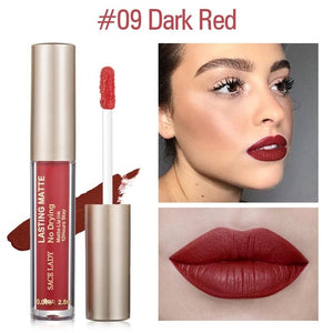 SACE LADY Matte Lipstick Makeup 23 Color Liquid Lipstick Red Nude Lip