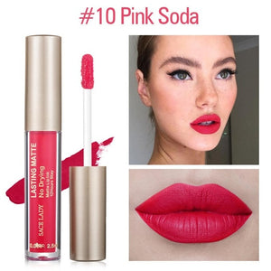 SACE LADY Matte Lipstick Makeup 23 Color Liquid Lipstick Red Nude Lip