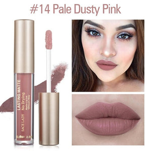 SACE LADY Matte Lipstick Makeup 23 Color Liquid Lipstick Red Nude Lip