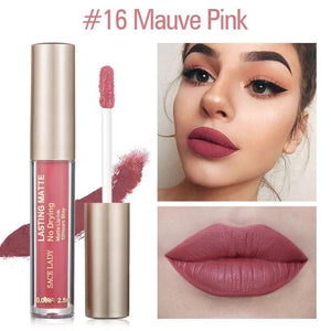 SACE LADY Matte Lipstick Makeup 23 Color Liquid Lipstick Red Nude Lip