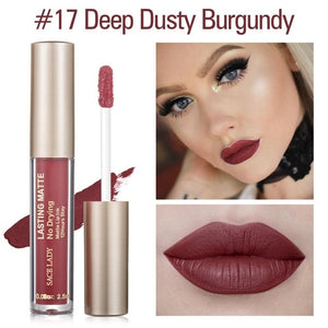 SACE LADY Matte Lipstick Makeup 23 Color Liquid Lipstick Red Nude Lip