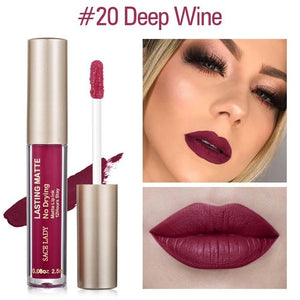 SACE LADY Matte Lipstick Makeup 23 Color Liquid Lipstick Red Nude Lip