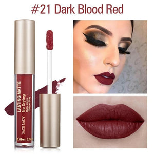 SACE LADY Matte Lipstick Makeup 23 Color Liquid Lipstick Red Nude Lip