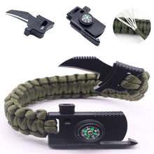 Load image into Gallery viewer, Braided Bracelet Men Multi-function Paracord Survival Bracelet