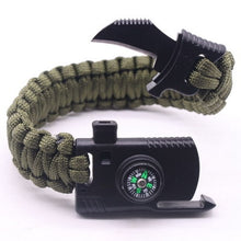 Load image into Gallery viewer, Braided Bracelet Men Multi-function Paracord Survival Bracelet