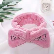 Load image into Gallery viewer, Coral Fleece Soft Bow Headband