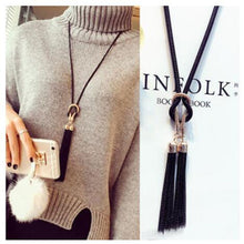 Load image into Gallery viewer, Tassel Long Chain Necklace