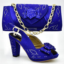 Load image into Gallery viewer, New Arrival Italian Matching Shoe and Bag Set  Nigerian Women Shoes and Bag Set