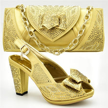 Load image into Gallery viewer, New Arrival Italian Matching Shoe and Bag Set  Nigerian Women Shoes and Bag Set