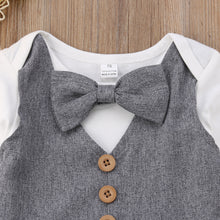 Load image into Gallery viewer, Newborn Baby Boys Gentleman Outfits With Bow  Suits