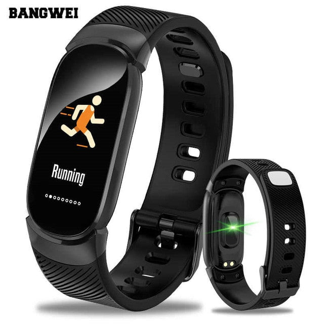 BANGWEI Women Smart Watch LED Waterproof Smart Watch Men Heart Rate Blood Pressure Sport Watch Pedometer Clock For Android iOS