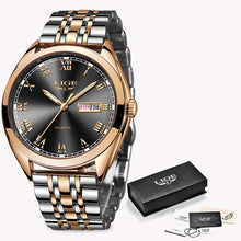 Load image into Gallery viewer, Relojes Hombre 2019 New LIGE Mens Watches Top Brand Luxury Full Steel Business Quartz Watch