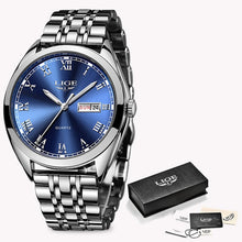 Load image into Gallery viewer, Relojes Hombre 2019 New LIGE Mens Watches Top Brand Luxury Full Steel Business Quartz Watch