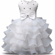 Load image into Gallery viewer, Baptism Dress For Baby Girl White First Birthday Party