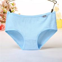 Load image into Gallery viewer, Women&#39;s Panties Cotton Solid Grils Briefs Plus Size Underwear