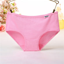 Load image into Gallery viewer, Women&#39;s Panties Cotton Solid Grils Briefs Plus Size Underwear