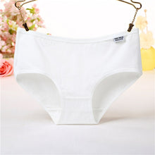 Load image into Gallery viewer, Women&#39;s Panties Cotton Solid Grils Briefs Plus Size Underwear