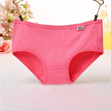 Load image into Gallery viewer, Women&#39;s Panties Cotton Solid Grils Briefs Plus Size Underwear